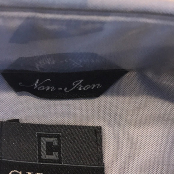 Chaps Classic Fit Blue Mist Dress Shirt NWT - Picture 4 of 6